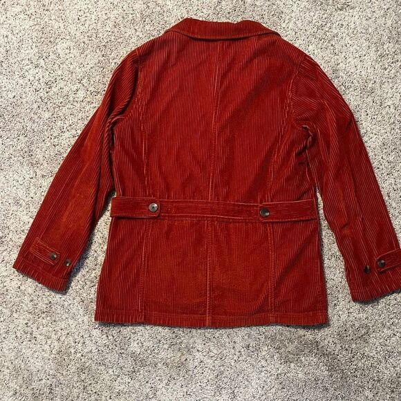 L.L. Bean Burnt Orange Corduroy Jacket With Detachable Quilted Liner Small - Picture 5 of 8